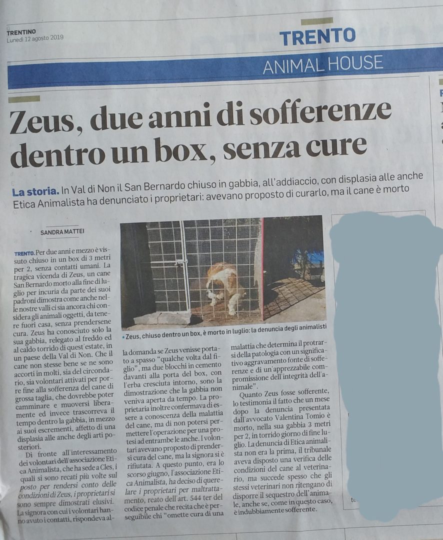 La vergognosa storia di Zeus